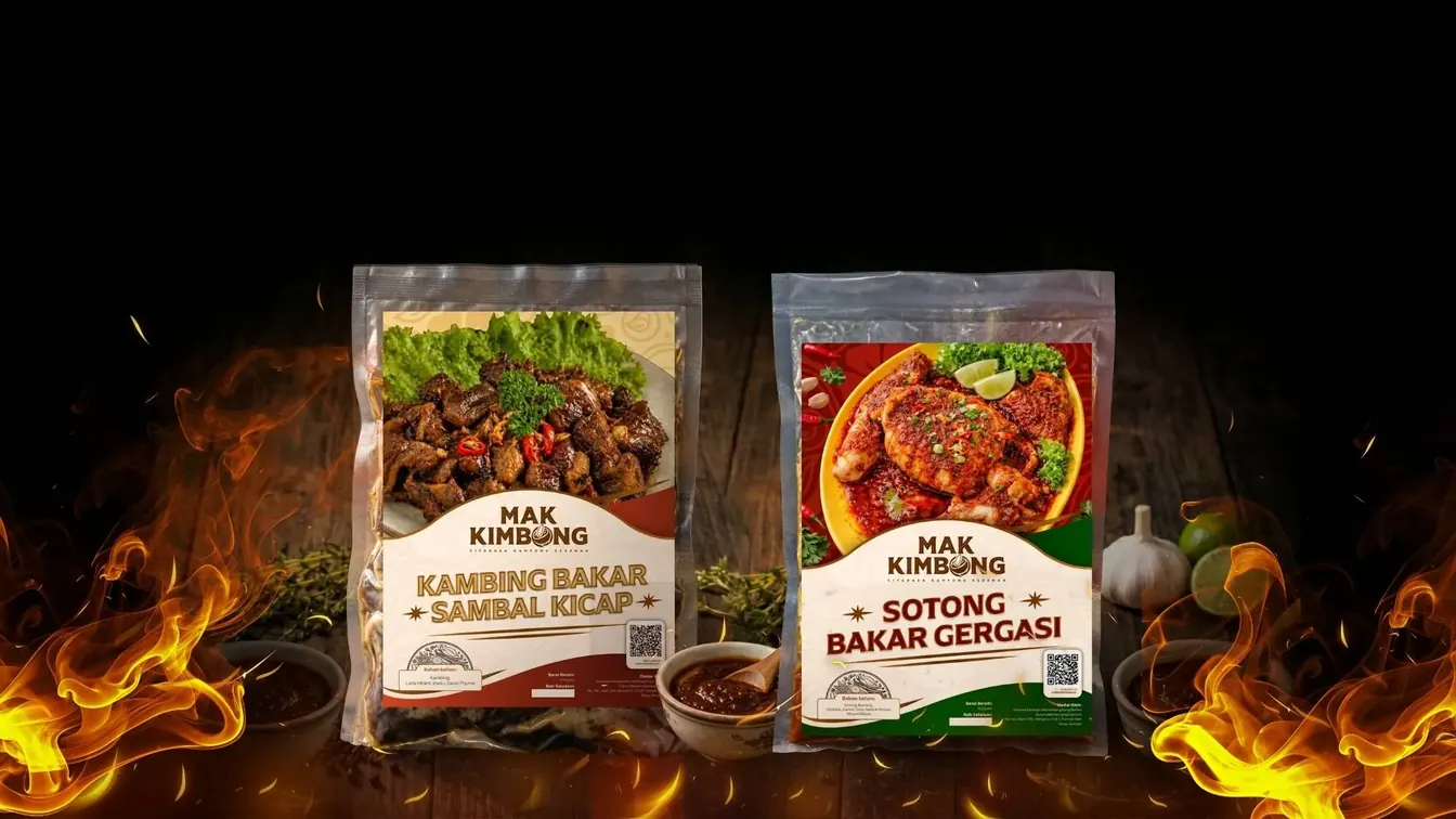 Set Combo Terbakar: Sotong Bakar Gergasi dan Kambing Bakar Sambal Kicap