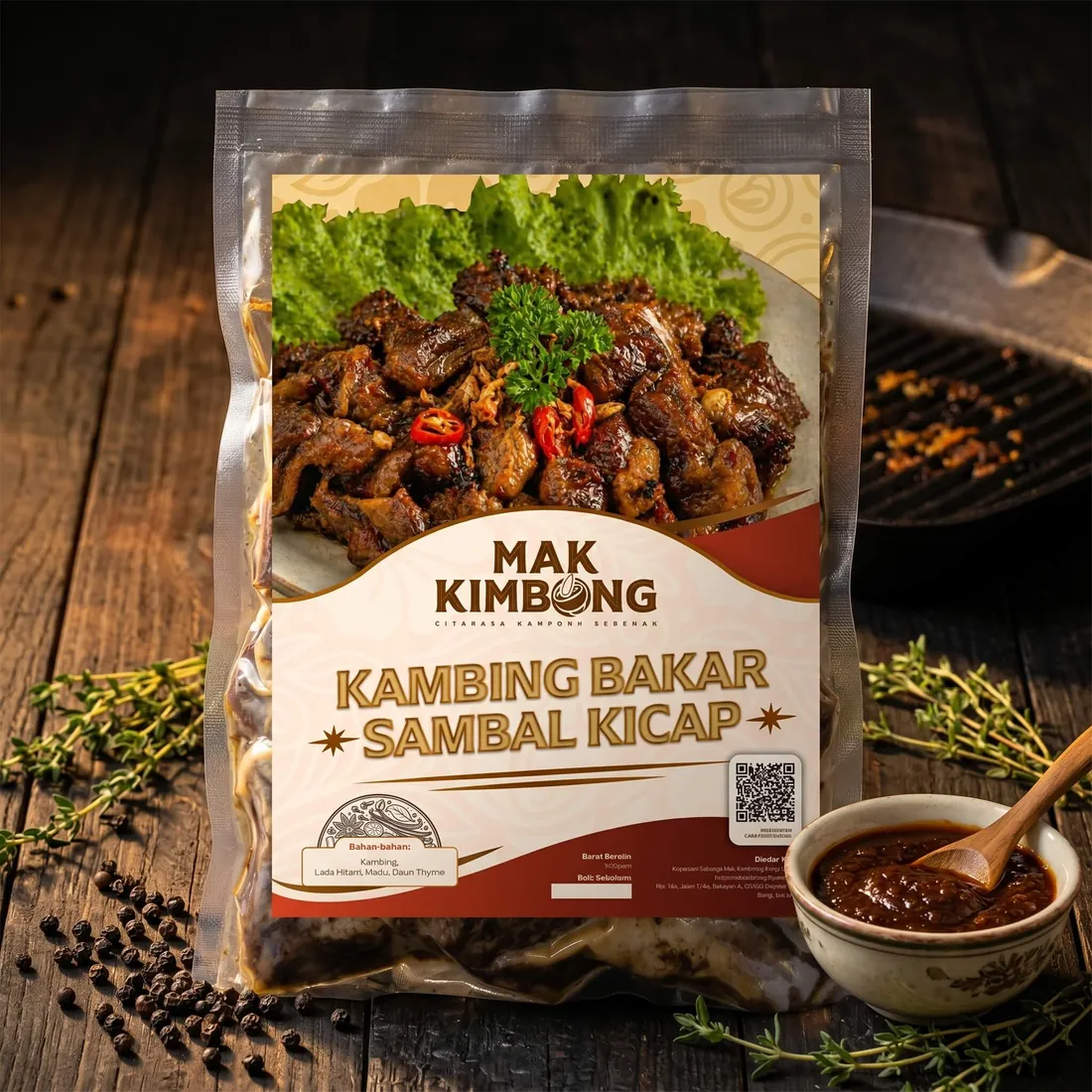 Pek Kambing Bakar Sambal Kicap