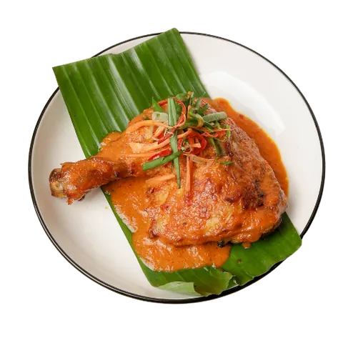 Ayam Percik dari menu tengah hari Restoran Mak Kimbong
