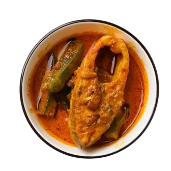 Kari Ikan Nyok-Nyok, menu tengah hari Restoran Mak Kimbong